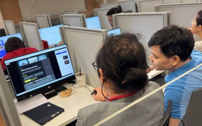 ภาพบรรยากาศการอบรมเชิงปฏิบัติการ “AI กับการเรียนการสอนและการวิจัย”