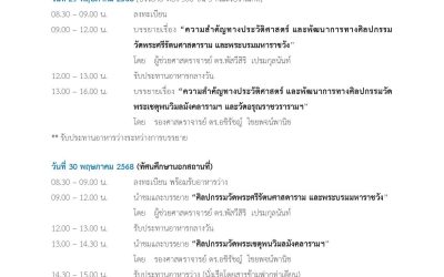 เปิดรับสมัครโครงการพัฒนาทักษะด้านประวัติศาสตร์ โบราณคดี และศิลปวัฒนธรรม สำหรับมัคคุเทศก์ และบุคคลทั่วไป