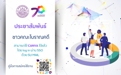 ข่าวประชาสัมพันธ์ ชาวคณะโบราณคดี  มหาวิทยาลัยศิลปากร สามารถใช้งาน Canva ได้แล้ว!